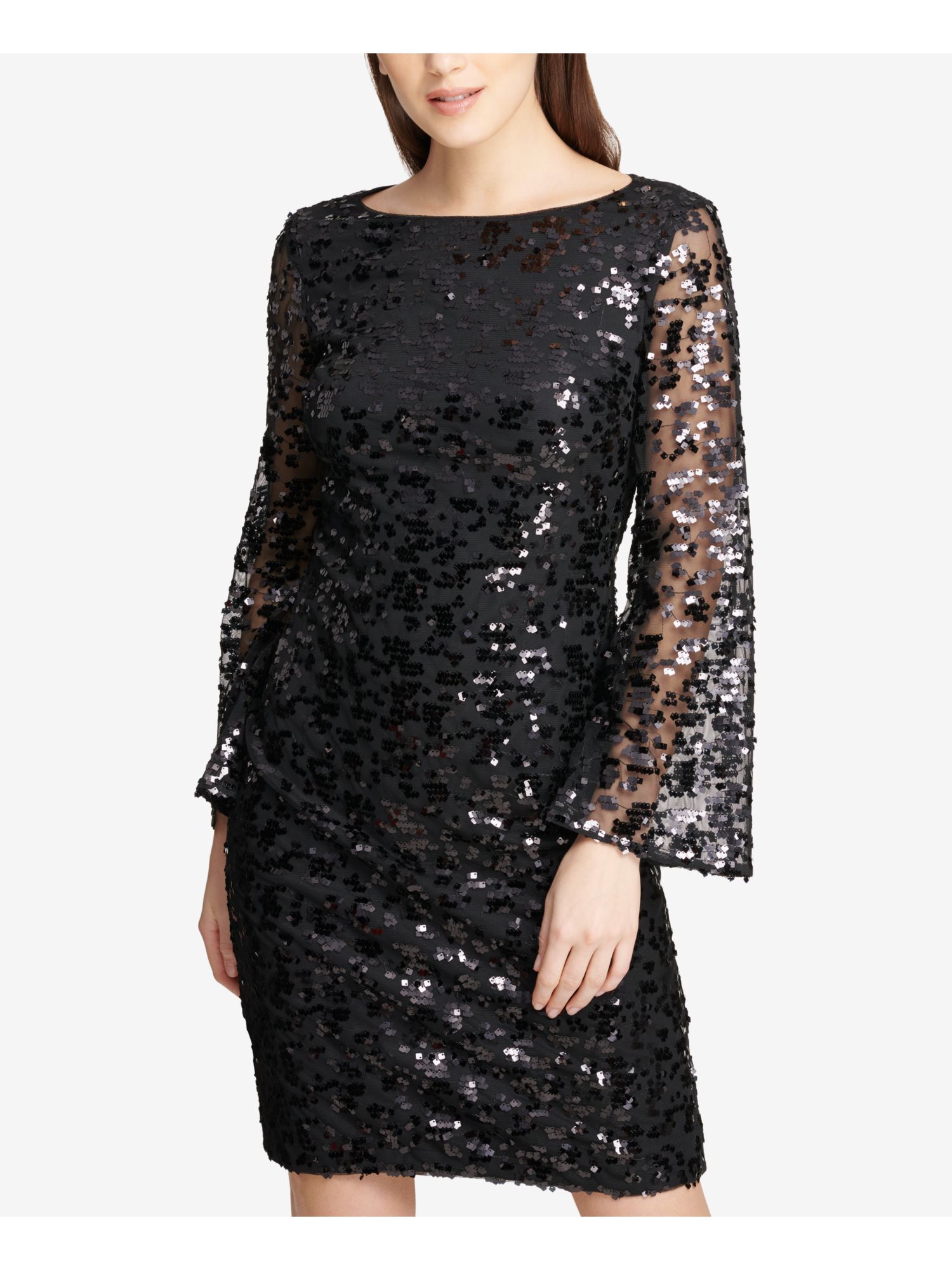 dkny bell sleeve dress