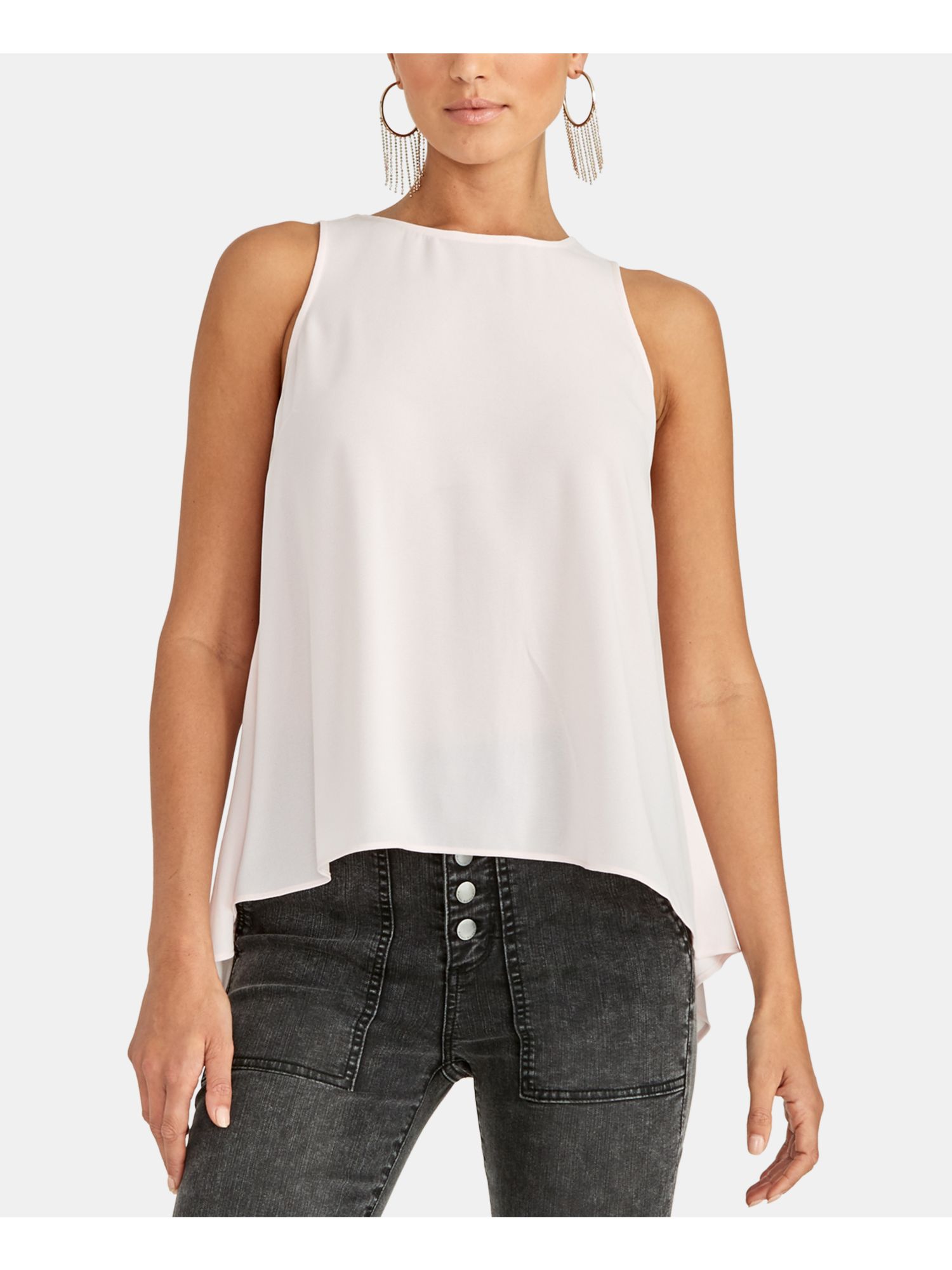 RACHEL ROY Womens Top Tank Draped-back Sleeveless