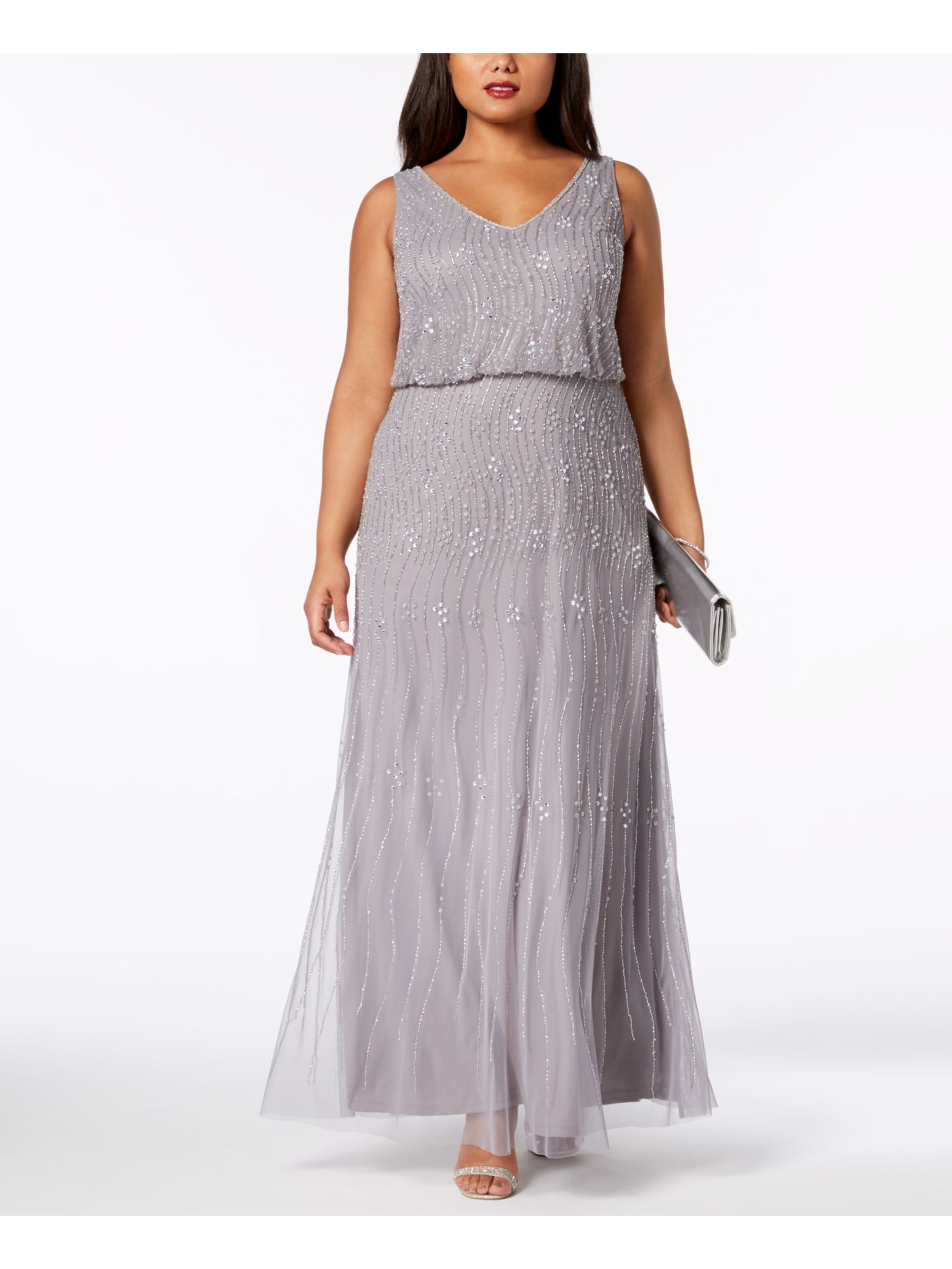 sheer rhinestone dress